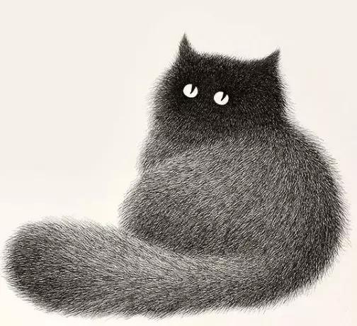 她用2元针管笔作画便惊艳了世界,他用粉笔画了一只猫