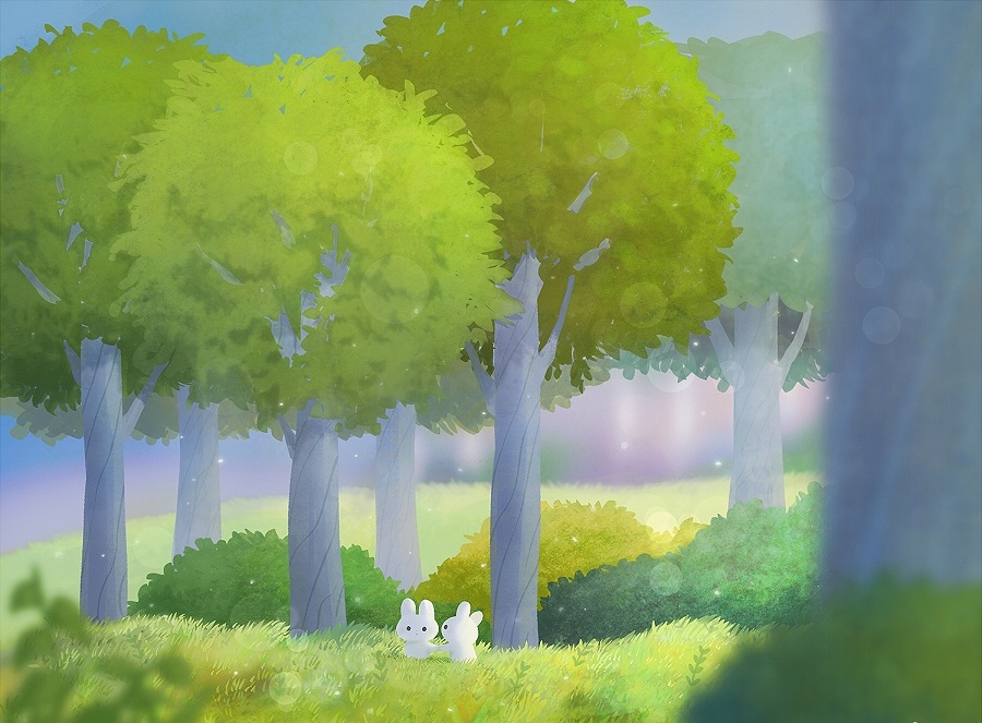 兔兔可爱插画,ayu日语