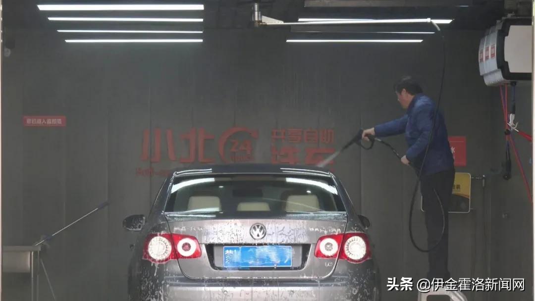 24小时共享自助洗车房亮相伊金霍洛旗