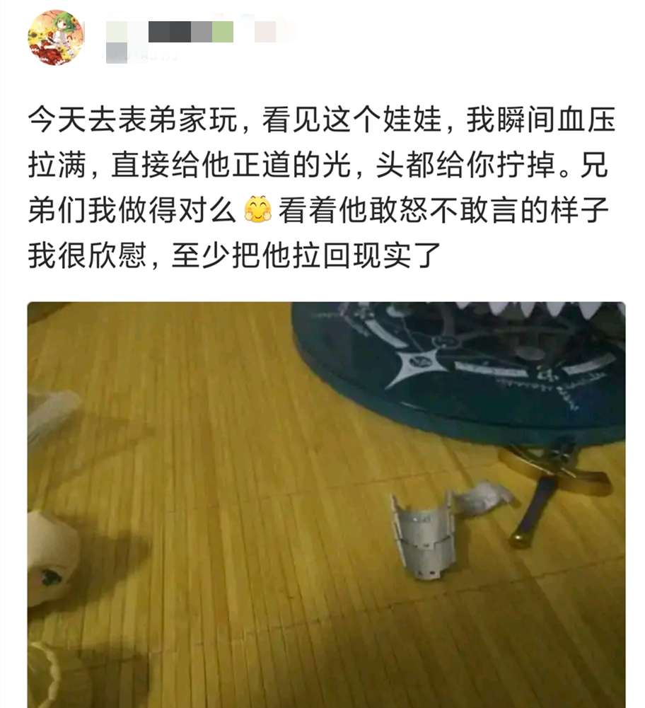 损坏表弟手办事件后续,几千的手办被三岁表弟弄坏后续