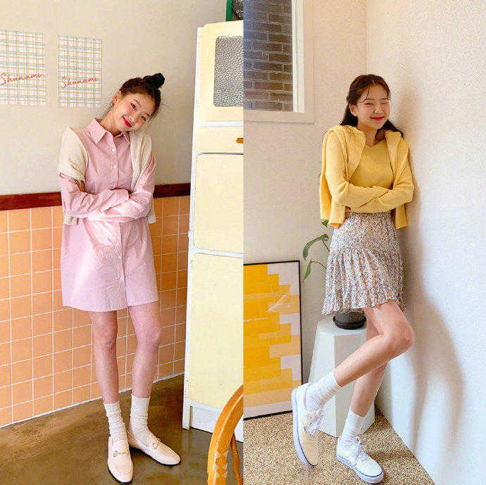 春天穿的小清新套装,合适春天穿的套装女