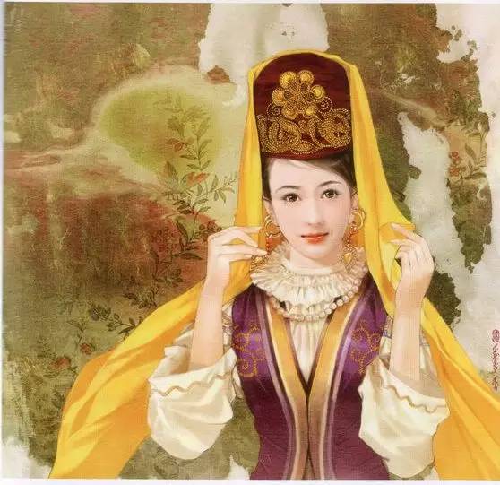 56个民族人物画,56个民族各具风韵白描人物画