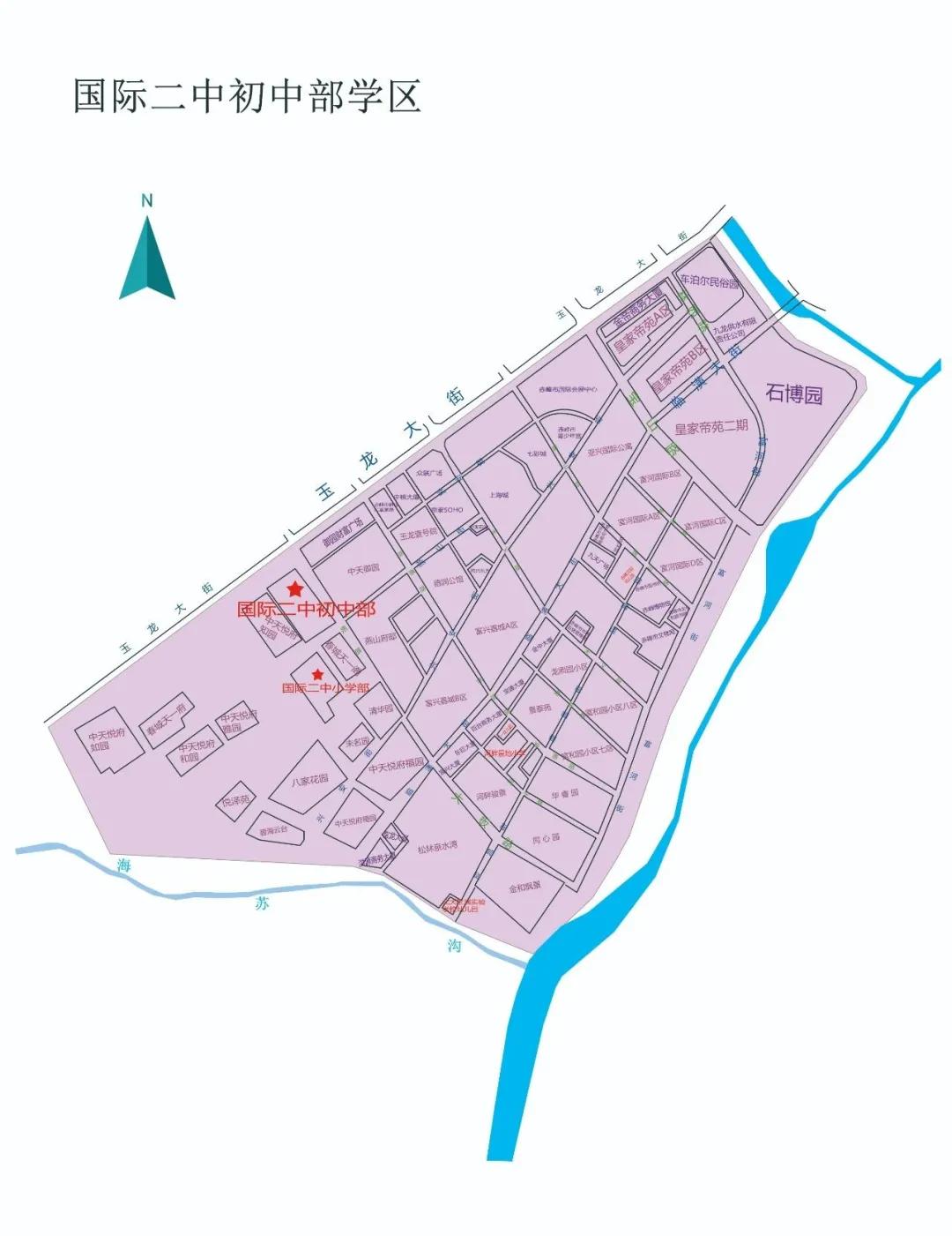松山区2024年学区划分,松山区中学区划分图