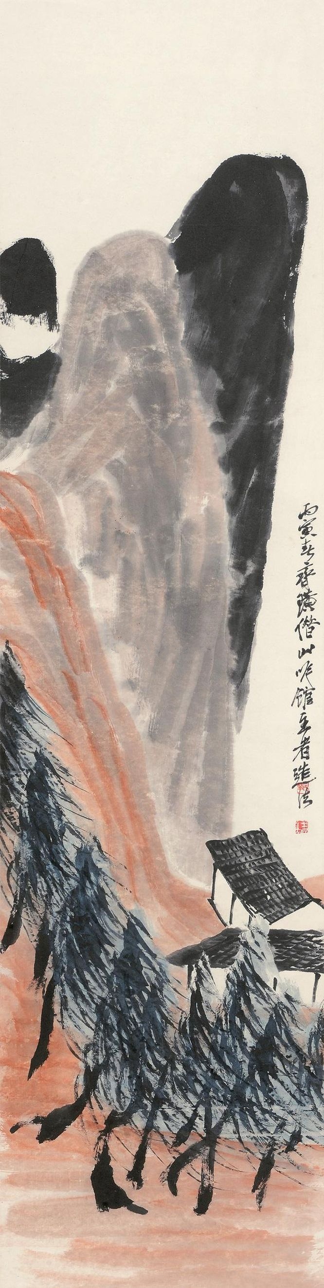 齐白石60幅山水画,齐白石画的设色花卉草虫图片