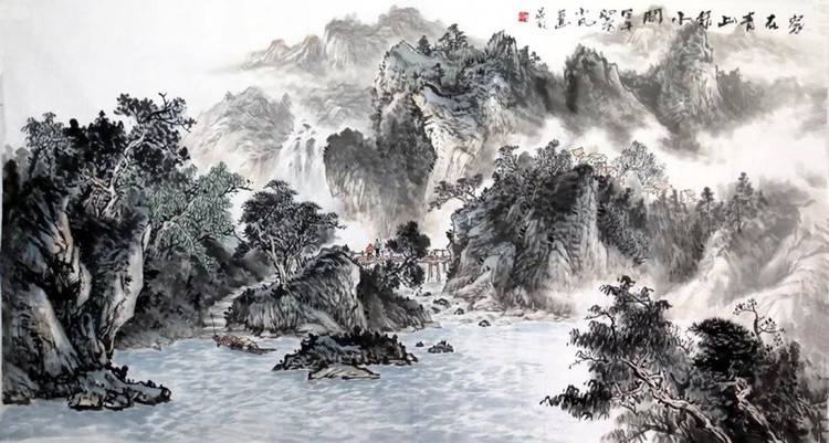 一幅绝美的水墨画,十大绝美水墨山水画