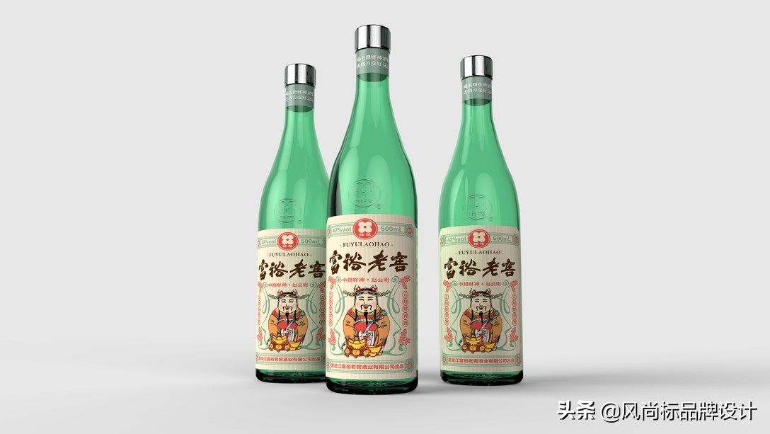 五路财神布置图片,茅台福喜天下五路财神套装酒