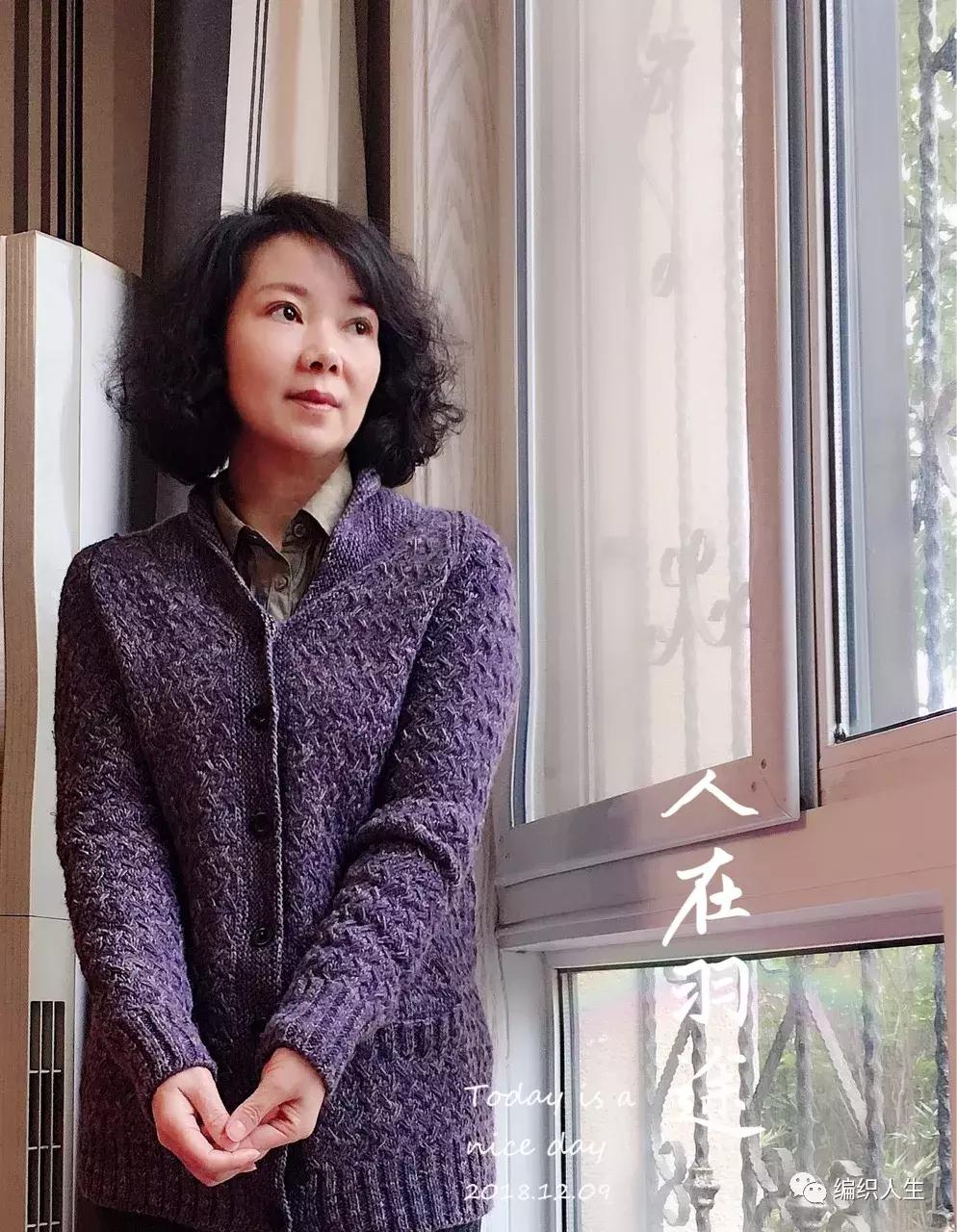 翻领开衫长毛衣棒针编织图解,棒针翻领开衫编织视频