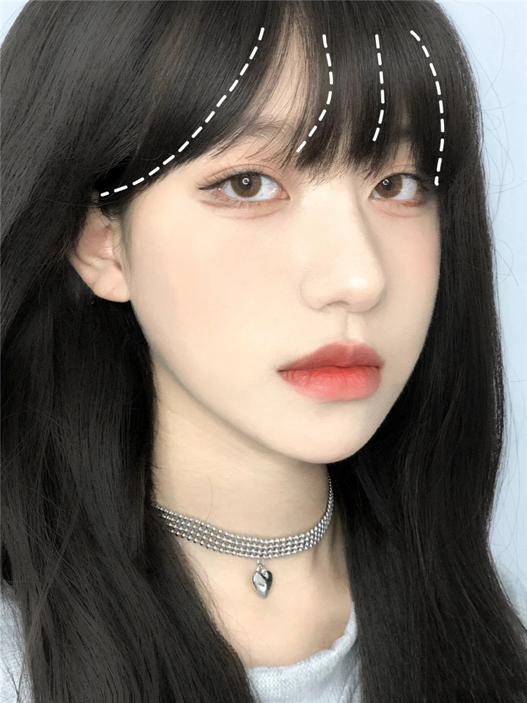 脸显大的女生发型,脸大女生日常发型