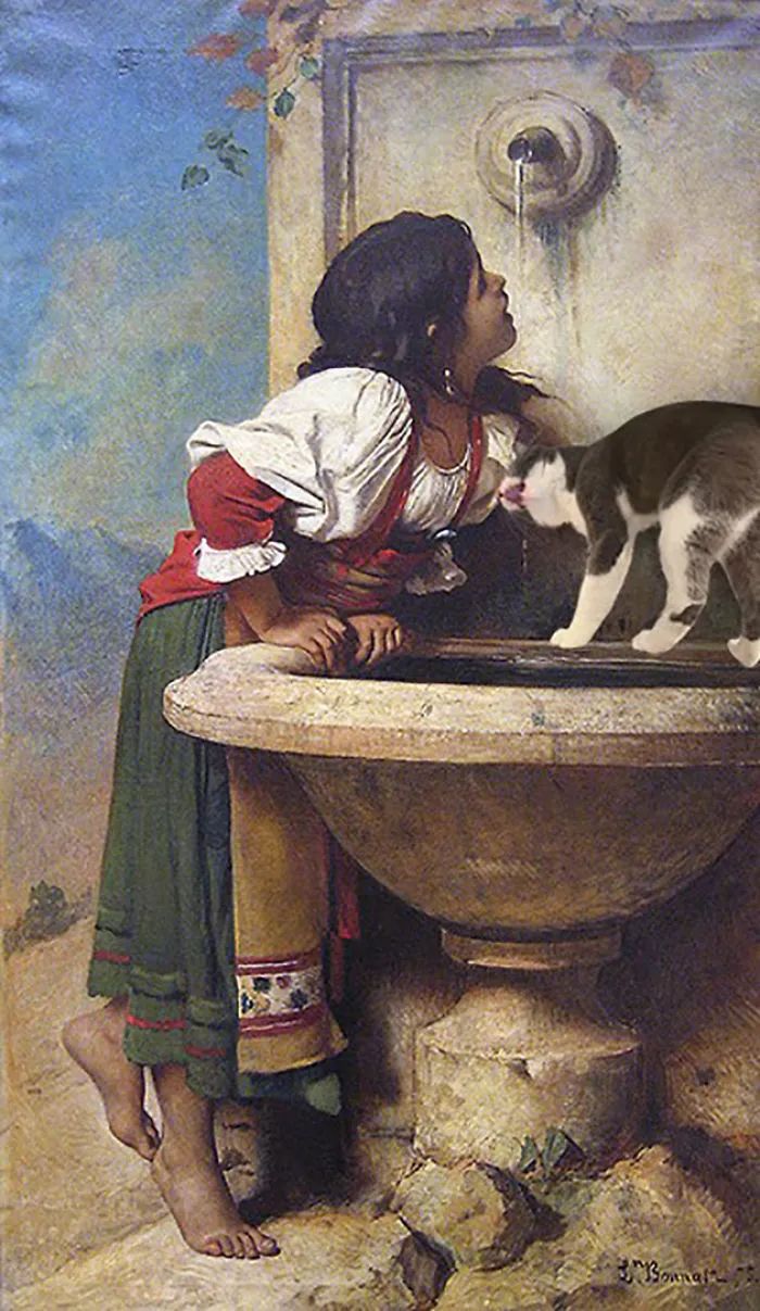 当名画遇上猫咪，是锦上添花还是画风突变？
