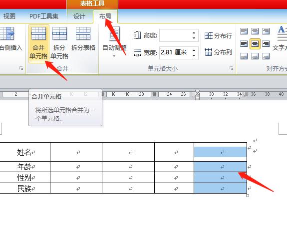 word表格操作基本教程,word初学表格制作教程