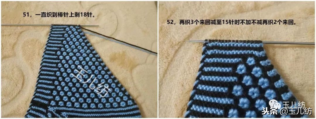 两边太阳花中间三角拖鞋编织教程,棉拖鞋两边太阳花完全的织法