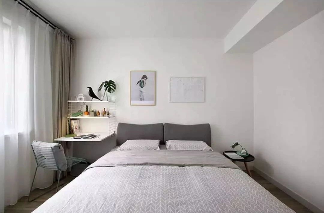 北欧简约风主卧婚房,小户型北欧风格婚房装修