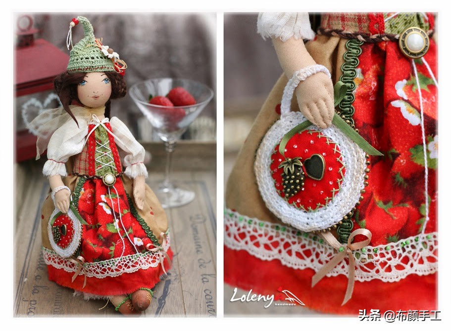OlgaAbakumova的布艺娃娃，魔法花园里小花仙