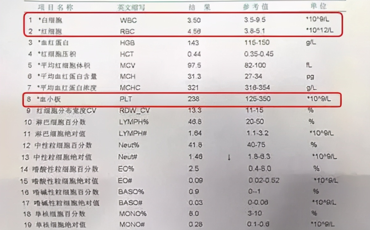 血常规报告单一文读懂超全版,一分钟教你读懂血常规