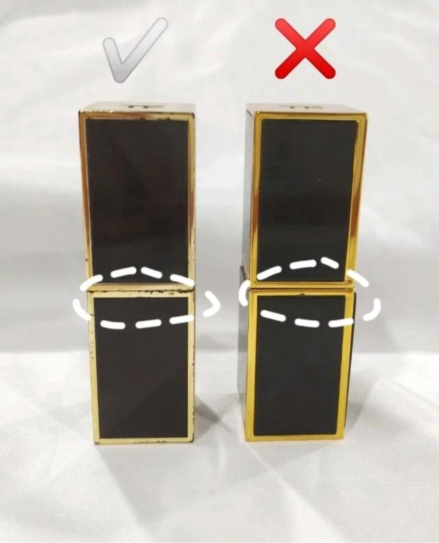 ysl口红怎样辨别真假图解,怎么辨识ysl口红真假图片对比图