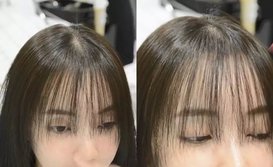 发型师必学的几款刘海教程,韩式八字刘海吹头发方法