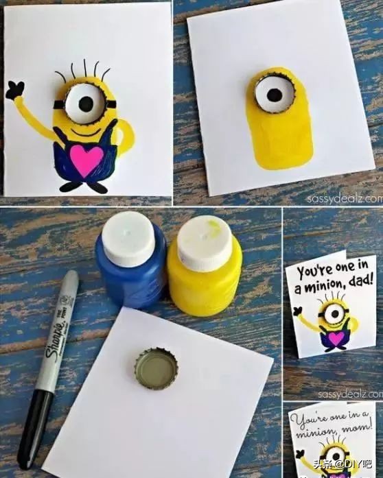 父亲节礼物手工教程使用白色的纸,8-12岁父亲节手工礼物卡纸