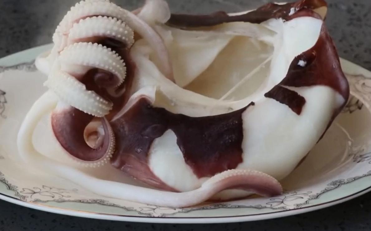 鲜嫩脆爽的北海墨鱼图片,墨鱼脆爽