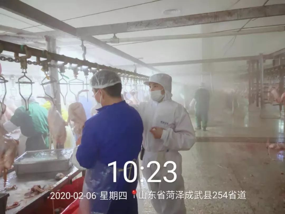 成武县呱呱鸭食品公司：节后复工防疫生产两不误