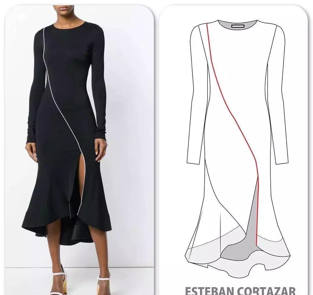 大摆长袖连衣裙30到40岁,四十岁红色高档新款有领连衣裙