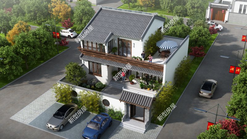 好看的中式农村自建房,简单实用的中式农村自建房