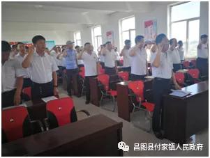 村支部党员夏训动员讲话,夏训动员