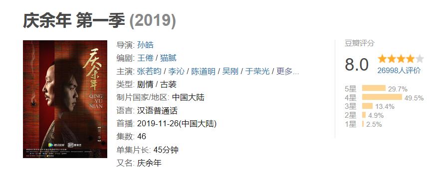 陈道明为啥不演庆余年了,陈道明为什么要庆余年