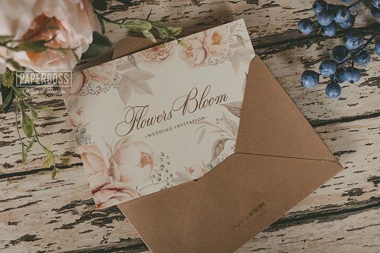 独特大气的婚礼请柬,简单高级婚礼请柬模板