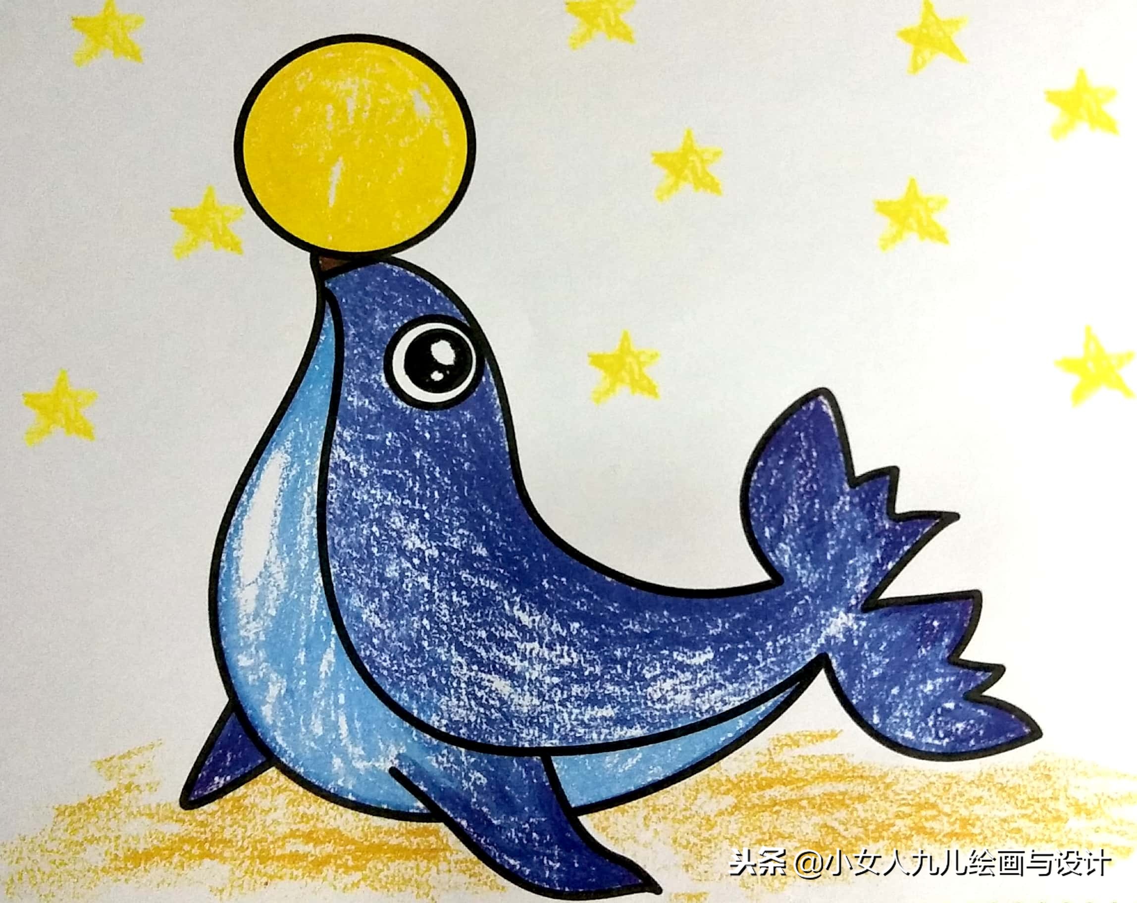 儿童简笔画彩色可爱步骤图文,超萌彩色简笔画手把手教孩子