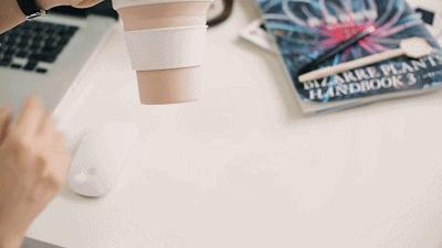 一秒折叠变身粉饼盒大小，火爆ins的随身杯，上哪都能喝干净水！
