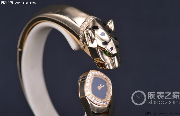cartier卡地亚猎豹系列18k金腕表,cartier猎豹手镯腕表