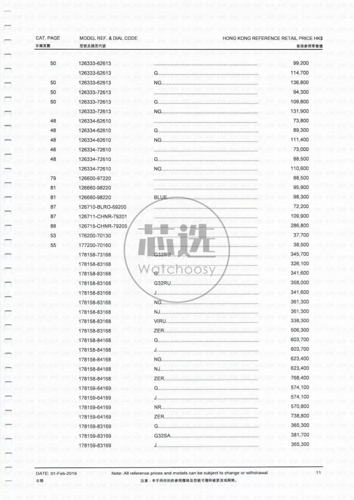 劳力士香港官网报价表最新版,香港劳力士价格最低的款式