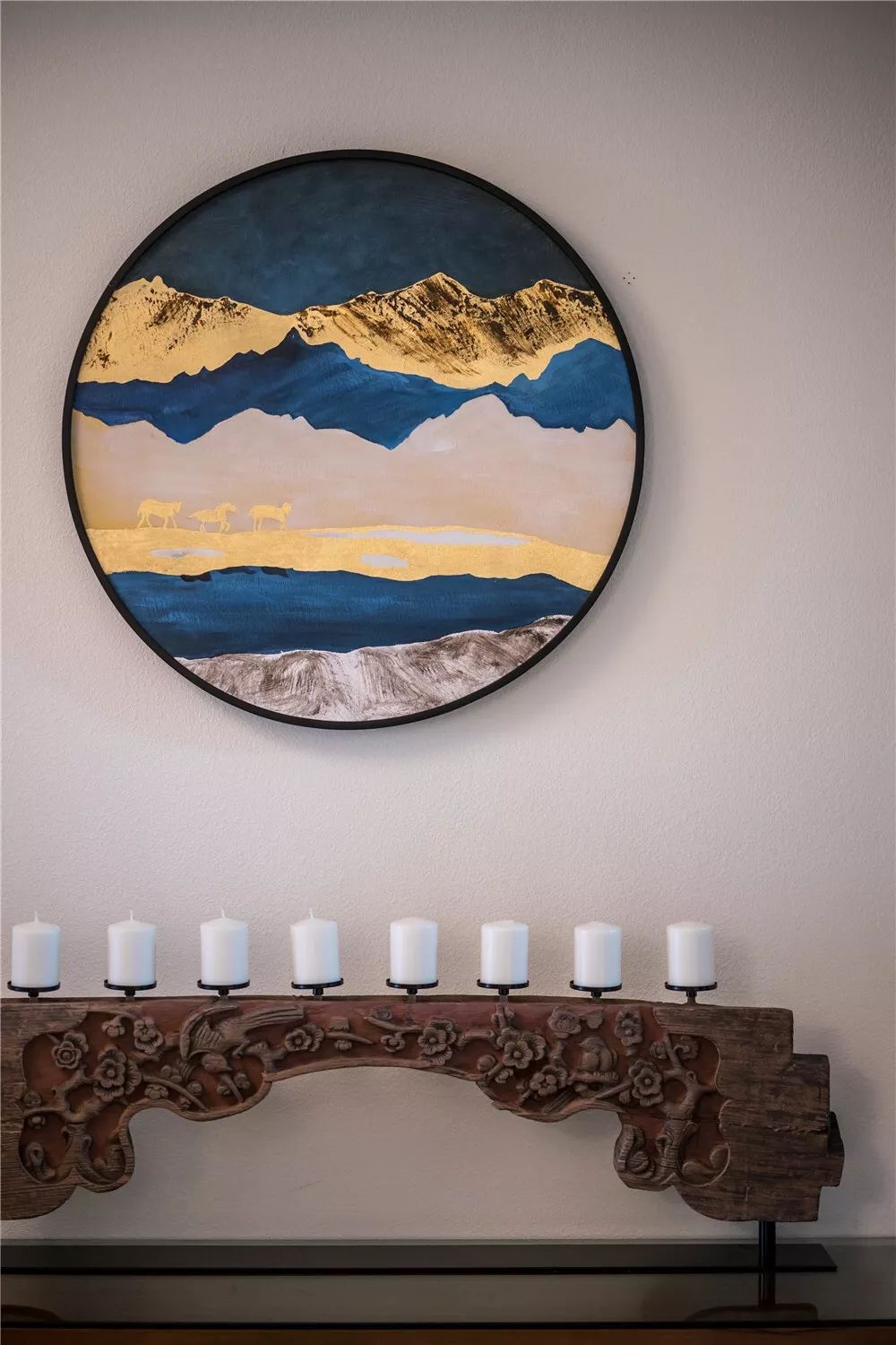 140平跃层新中式装修全景图,翰林名府140平米新中式装修