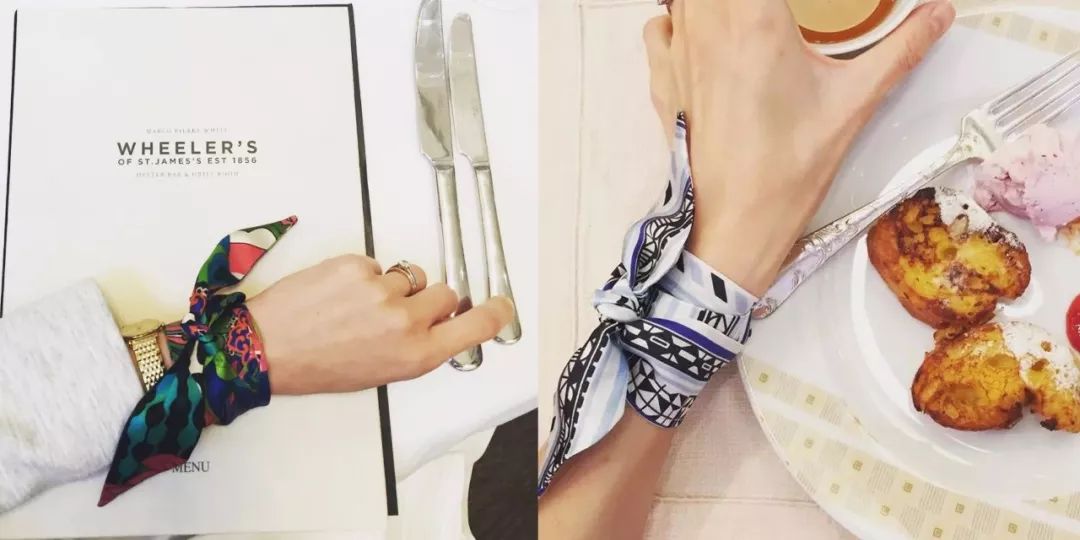 丝巾新系法这样穿美出新高度,秋冬细窄条丝巾的系法大全