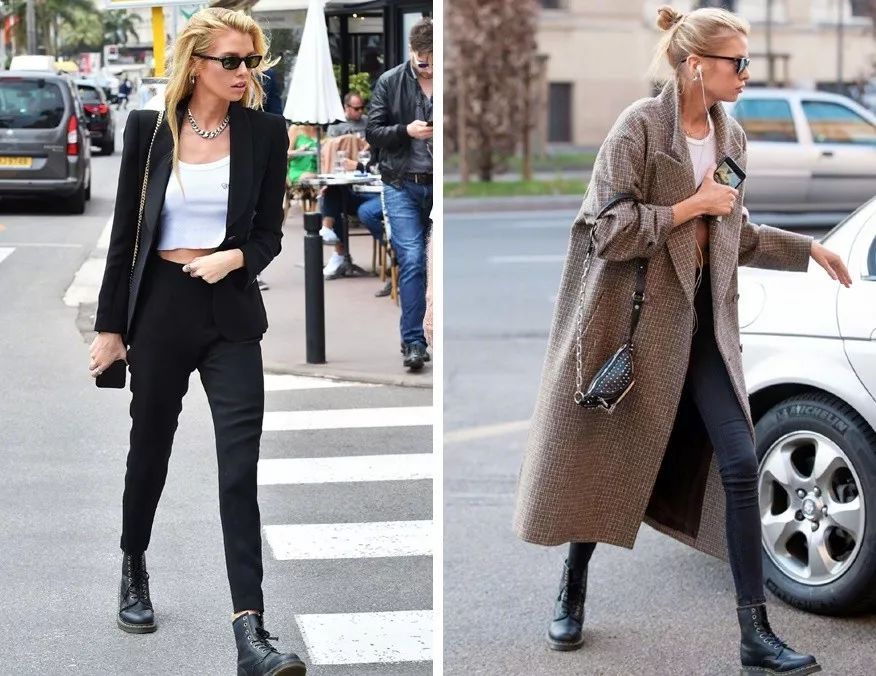 秋冬季马丁靴怎么穿显瘦,秋冬最火的马丁靴百搭时髦帅炸了