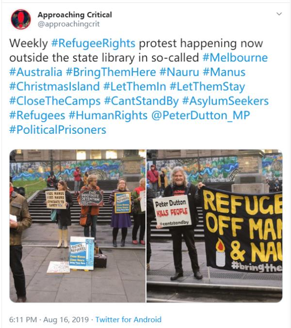 墨尔本留学生举国旗,墨尔本留学生护国旗