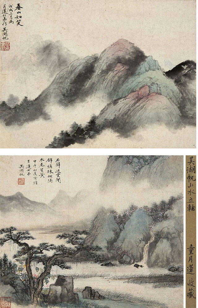 画家吴湖帆的作品,画家吴湖帆花鸟画作品