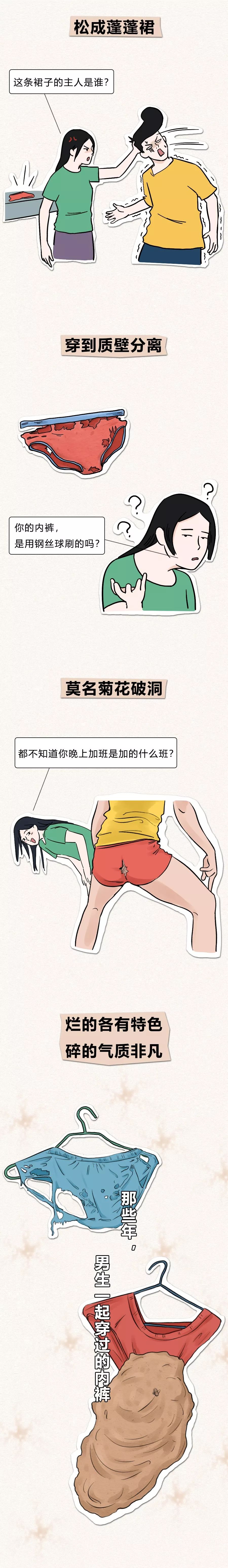 男士内裤一般都穿几年,男士的内裤能穿到哪个程度