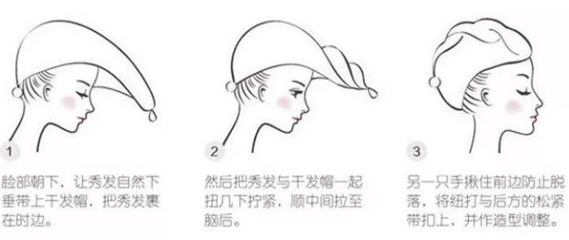 日本双层加厚超强吸水干发帽,日本吸水速干干发帽