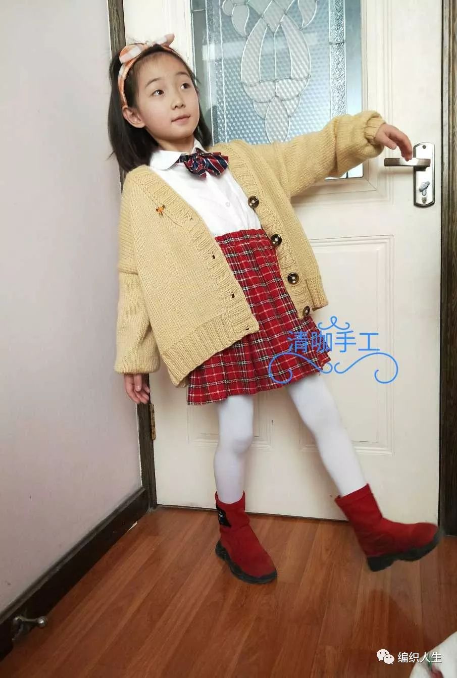 合适小个子的短款棒针毛衣v领,女士粗棒针v领毛衣开衫