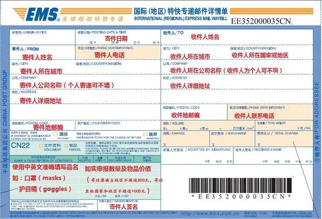 国际快递防疫物资一览表,敏感货物寄国际快递需要注意什么