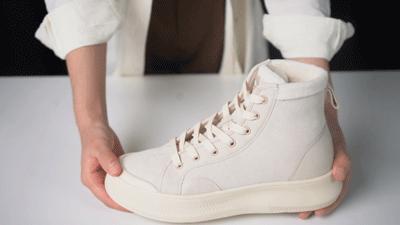 秋冬必备加绒高帮帆布鞋,秋冬鞋推荐学生党帆布鞋