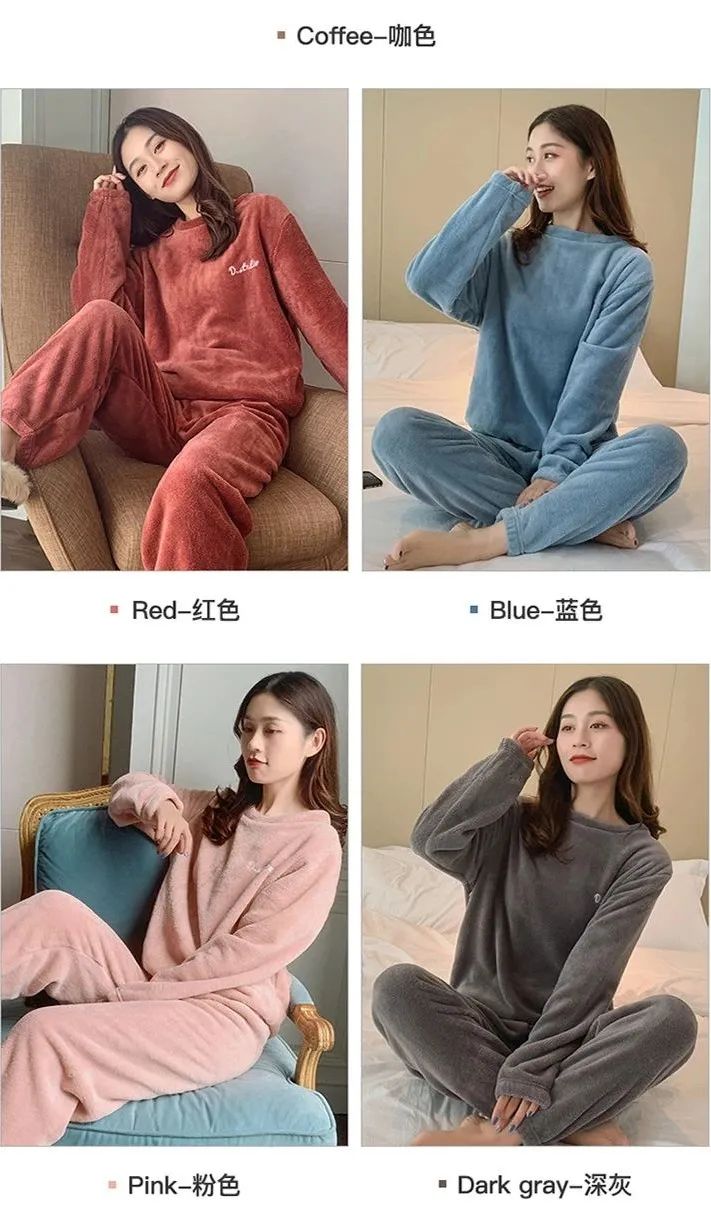双面珊瑚绒睡衣女款,男双面珊瑚绒睡衣加厚