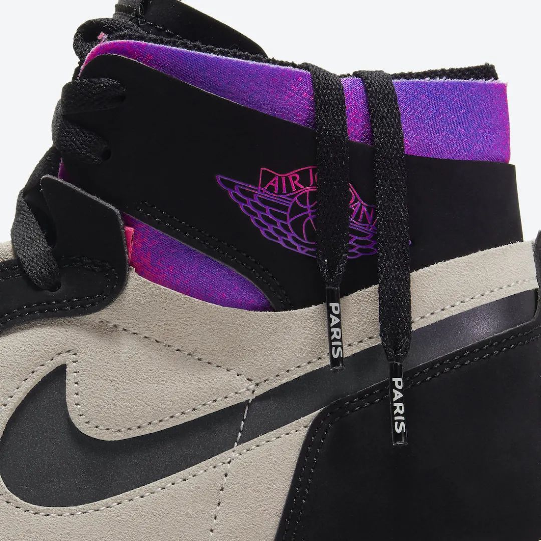 aj1复古球鞋米粉色,大巴黎耐克aj1