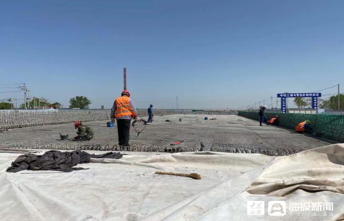 东营市河口区兴河大道建设项目,河口区项目破土而出建设热潮涌动