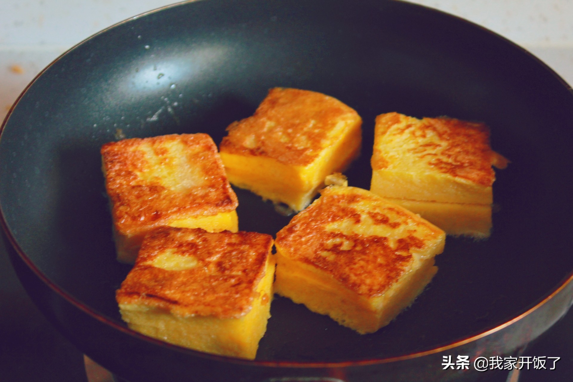 西多士的做法大全家庭版,平底锅爆浆芝士西多士