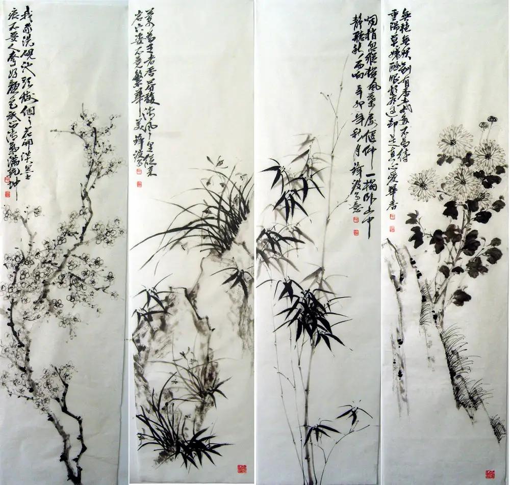 花中四君子诗句,花中四君子是哪四种花