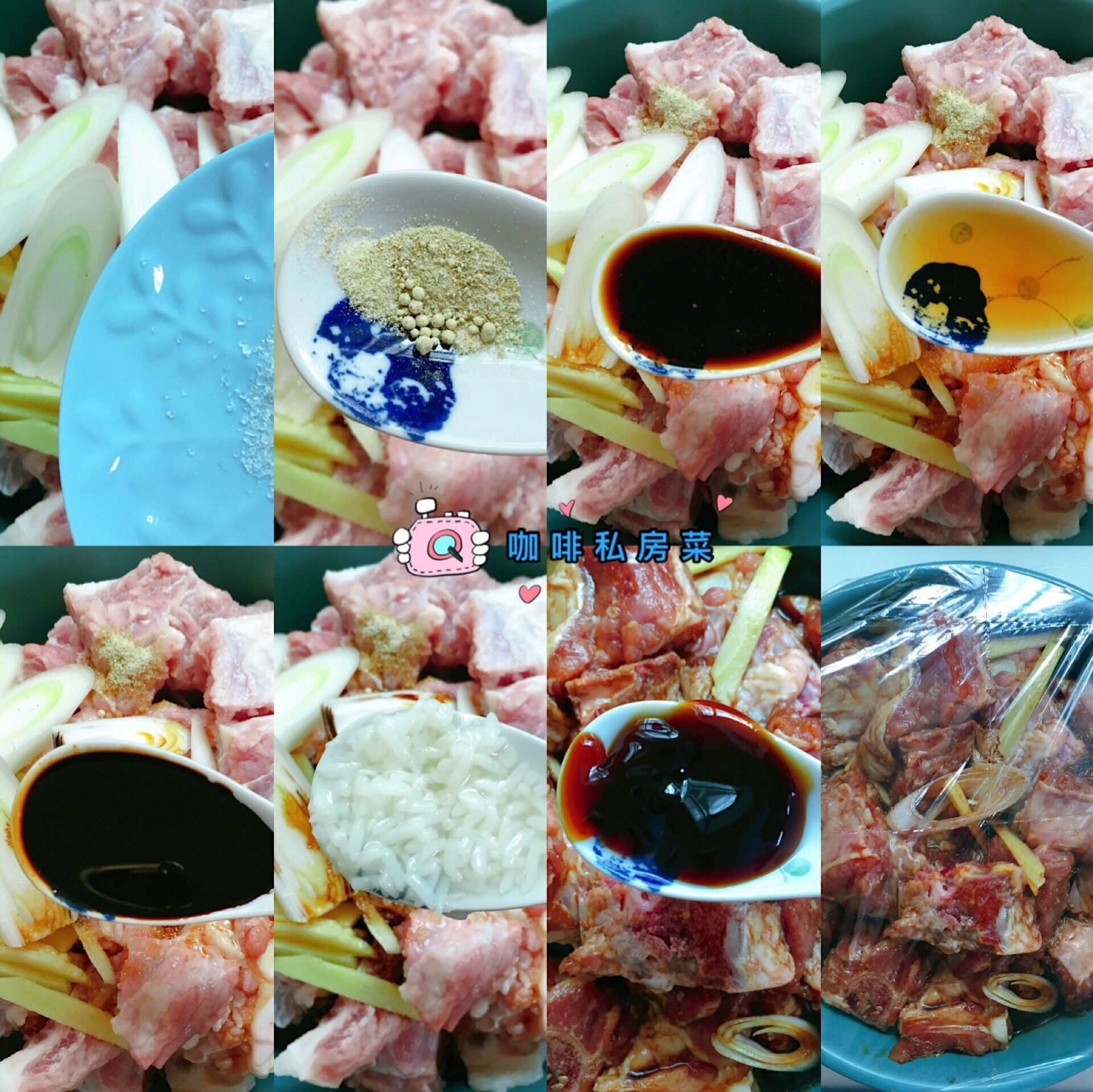 排骨搭配这两种食材真是绝，棕香四溢，香糯软烂，一大盘子没吃够