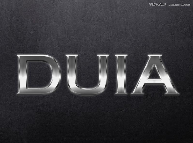 ps银色金属p成黑色金属,金属字体ps教程视频