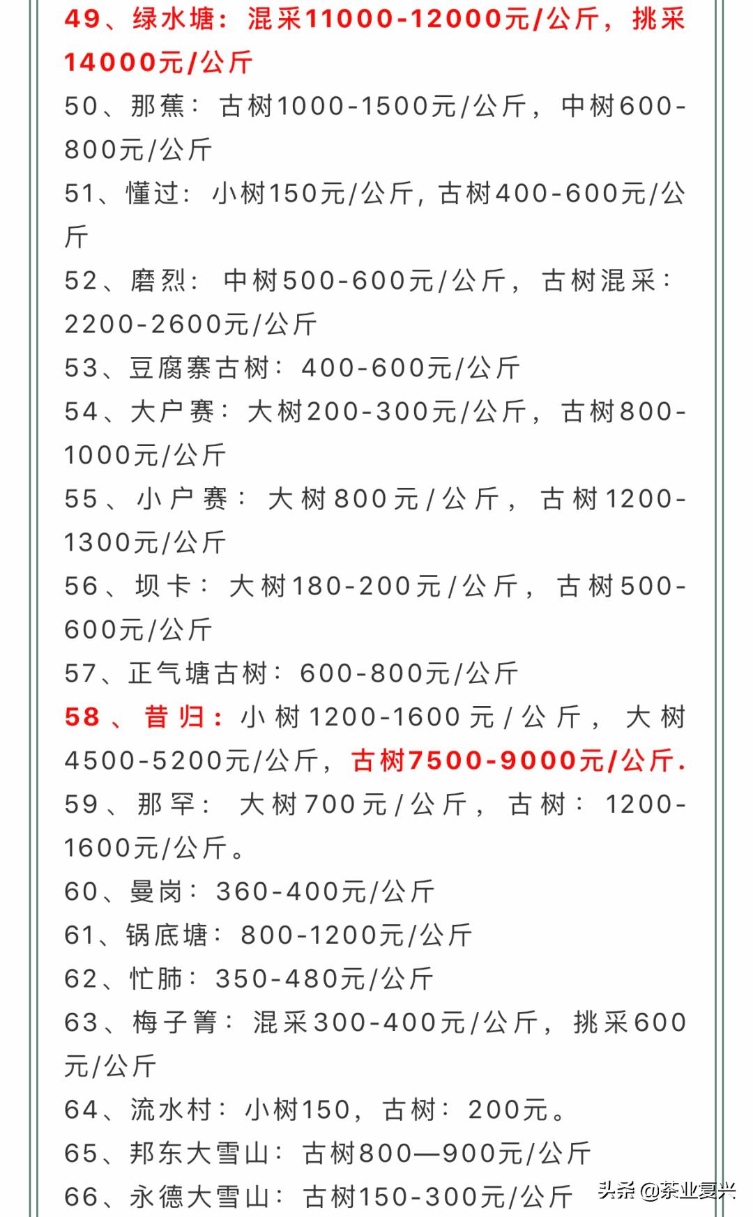 你对普洱茶的低价了解多少,地道普洱茶价格与真正的认知